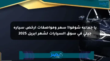 يا جماعة شوفوا! سعر ومواصفات أرخص سيارة جيلي في سوق السيارات لشهر أبريل 2025